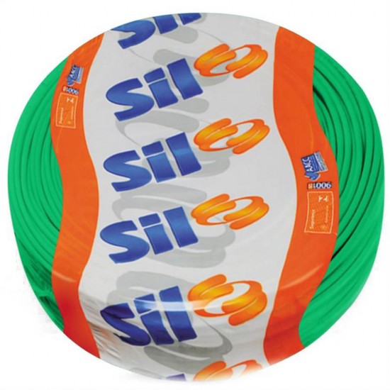 CABO FLEXSIL 750 V 10,00mm VERDE SIL - EMB. 100MT CABO FLEXSIL 750 V 10,00mm VERDE SIL - EMB. 100MT