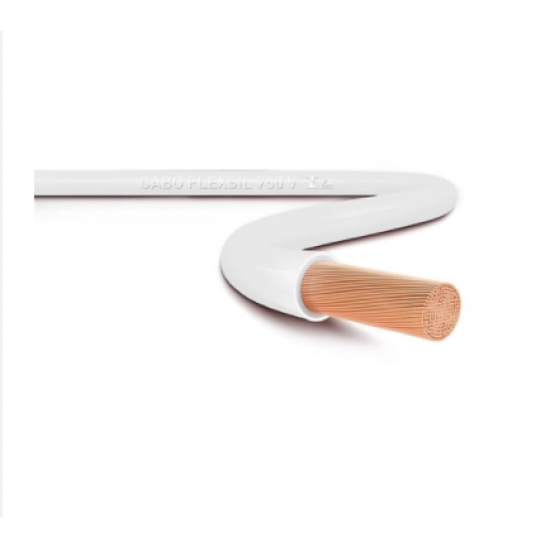Cabo FlexSil 750 V 16,00mm Branco - P/metro Cabo FlexSil 750 V 16,00mm Branco - P/metro