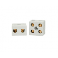 Conector de Porcelana 10mm 50A/600V, 2pólos DECORLUX