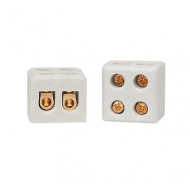 Conector de Porcelana 6mm 30A/600V, 2pólos DECORLUX