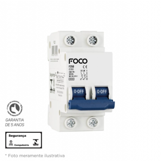 DISJUNTOR DIN 2X40A F240 FOCO
