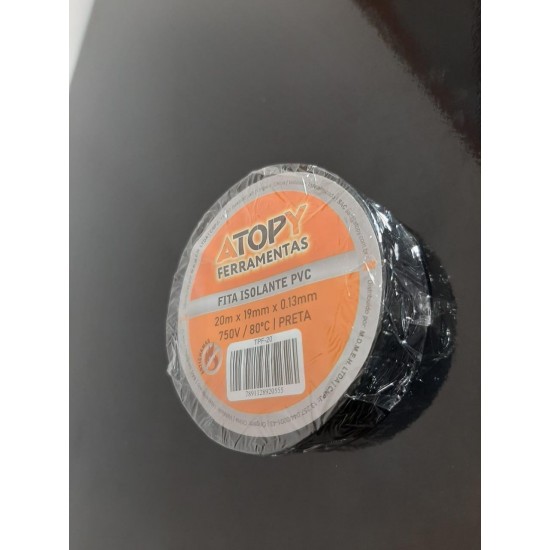 FITA ISOL ATOPY 20M X 19MM PRETA - ATP-TPF20 - ATOPY FITA ISOL ATOPY 20M X 19MM PRETA - ATP-TPF20 - ATOPY