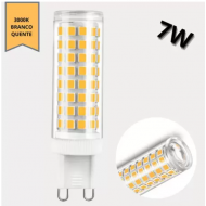 LAMPADA LED G9 7W 3000K BIV PT AMARELA FOCO