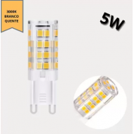 LAMPADA LED G9 5W 3000K BIV PT AMARELA FOCO