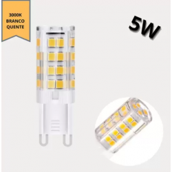 LAMPADA LED G9 5W 3000K BIV PT AMARELA FOCO